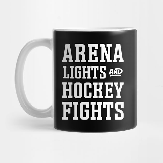 Arena Lights Hockey Fights Hockey Mom Cute Funny by GlimmerDesigns